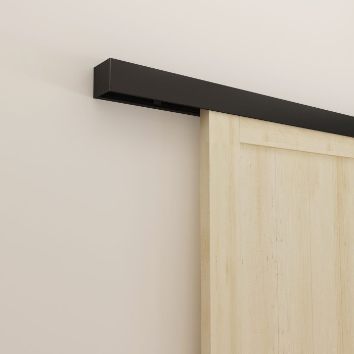 Schiebetürsystem Modern Schwarz Wandmontage 200cm