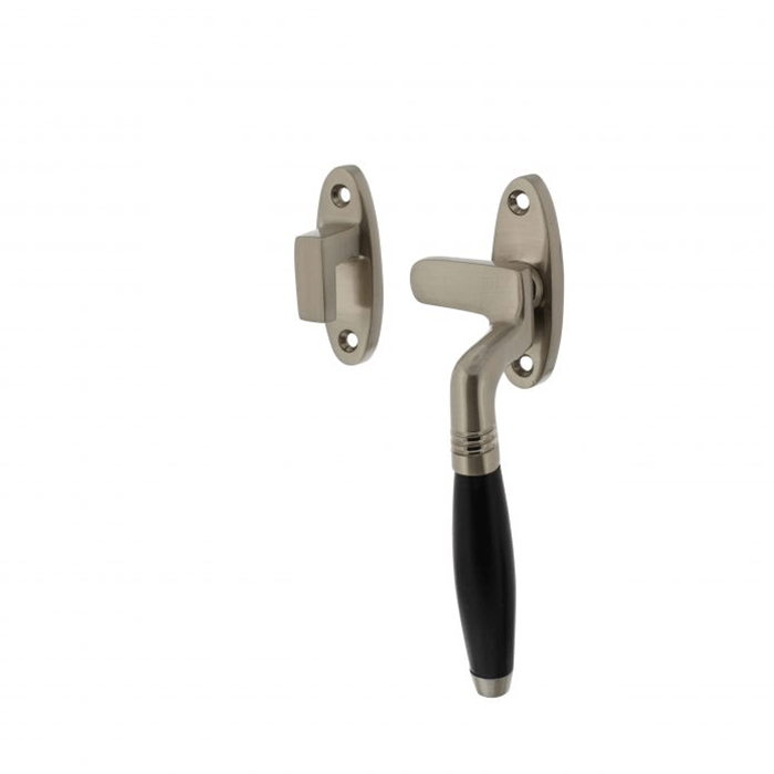 Fensterverschluss Nickel Dunkles Ebenholz Rechts