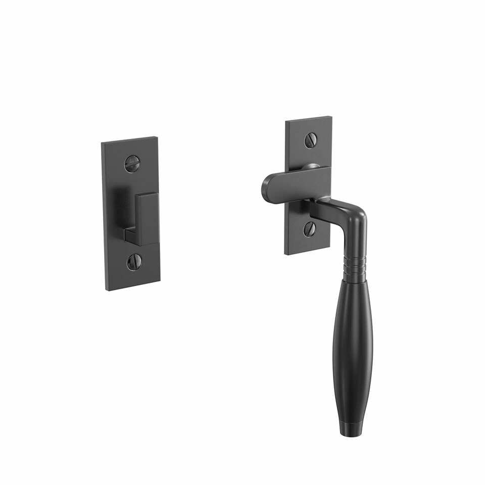 Fensterverschluss Nickel Schwarz - Rechts