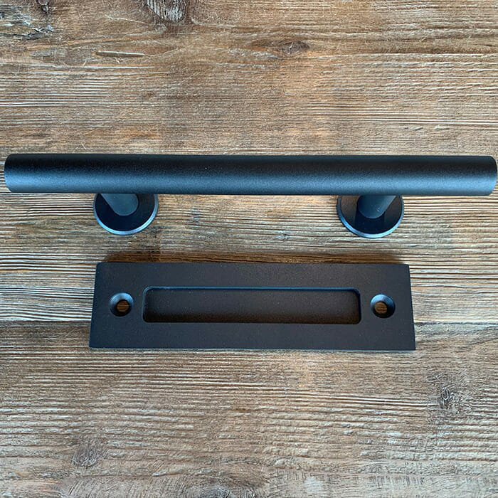 Griff- und Schalengriff-Set Schwarz 300mm