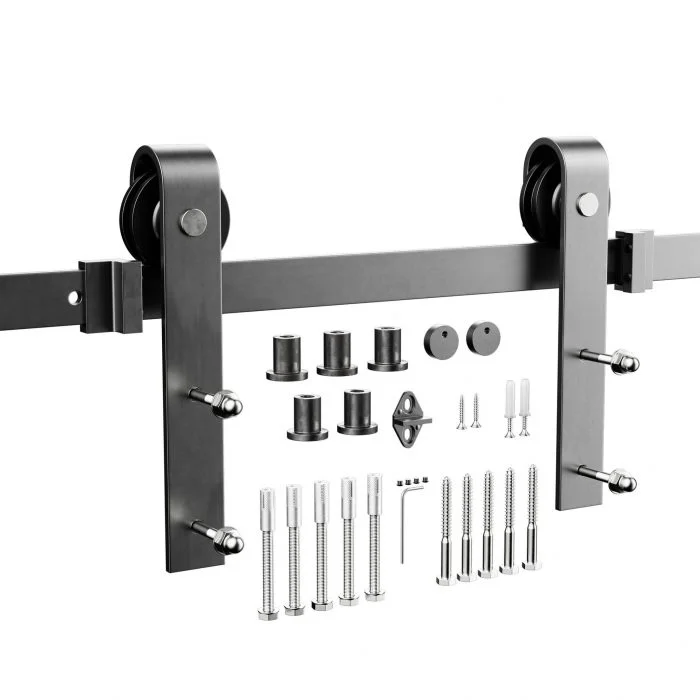 Schiebetürsystem unbehandelten Stahl 200 cm