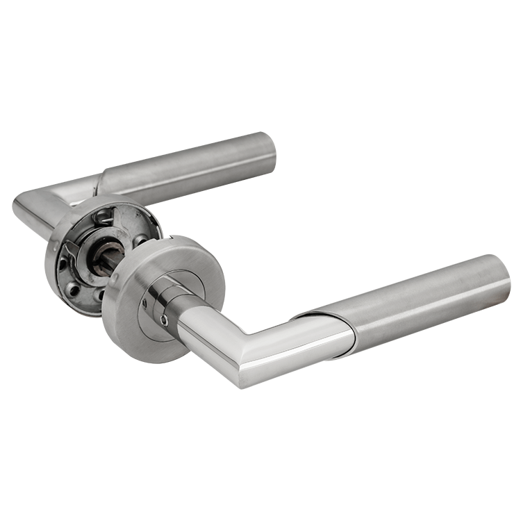 Türdrücker Athene mit runder Rosette Edelstahl
