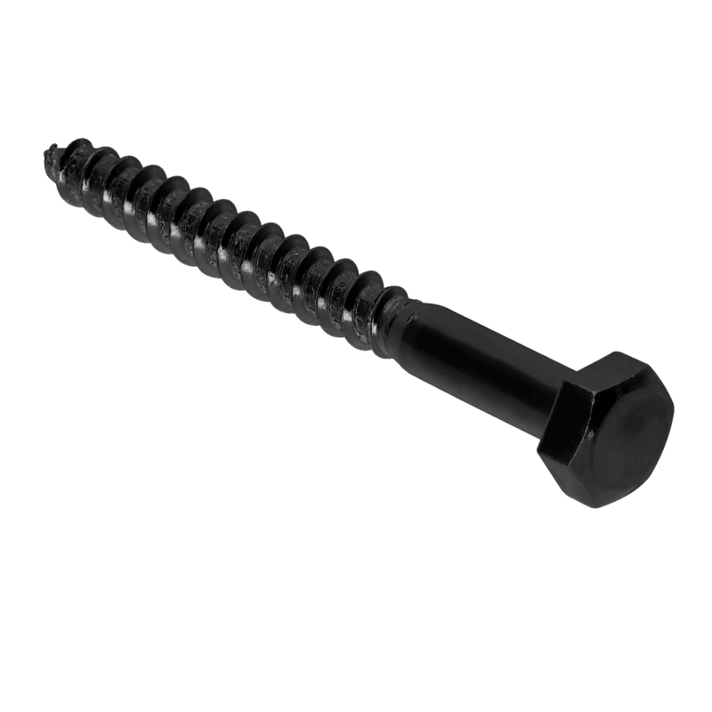Schwarze Holzschraube