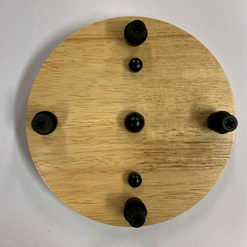Deckenbaldachin Holz Rund mit 4 Auslässen