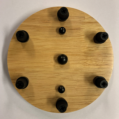 Deckenbaldachin Holz Rund mit 6 Auslässen